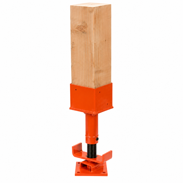 6x6 Adjustable Steel Screw Jack, Support Jacks | Ellis MFG. CO.