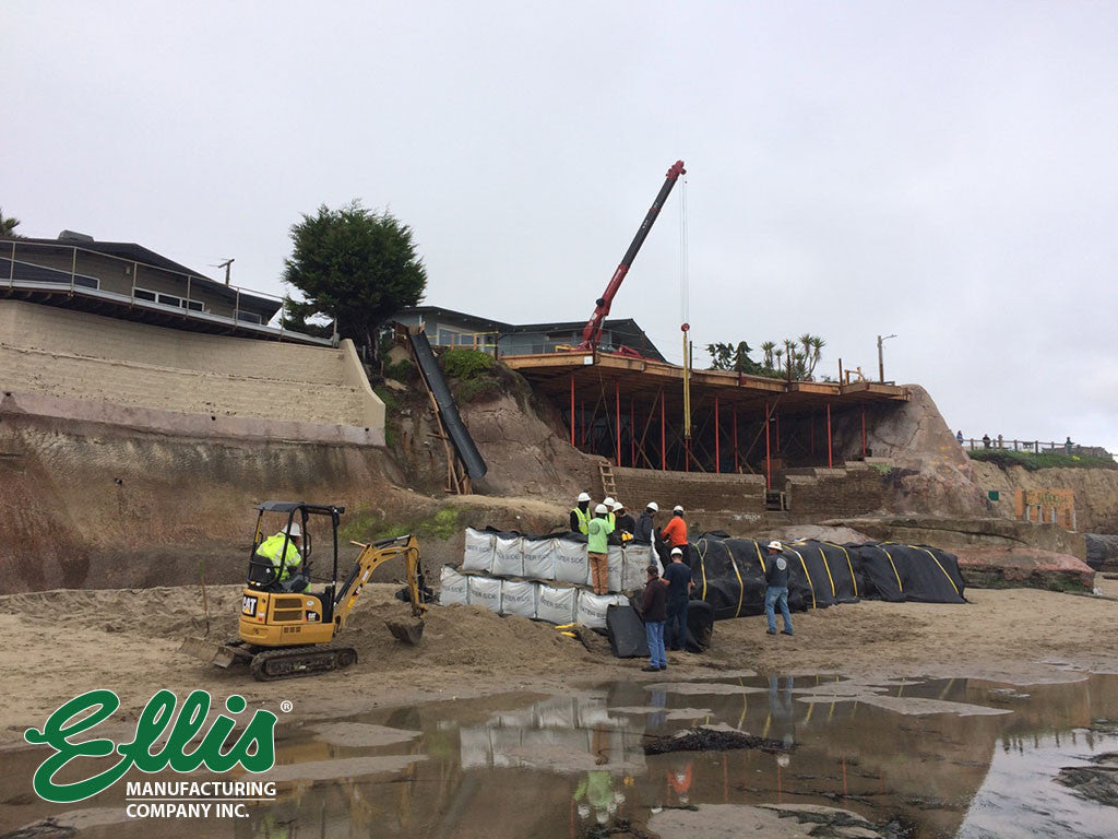 Work and Access Platform For Cofferdam and Tieback Seawall