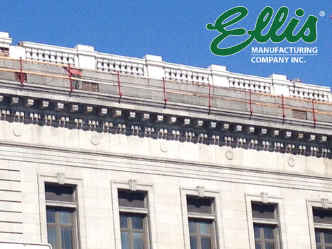 Roof Fall Protection - Temporary Parapet Wall Guardrails - Ellis MFG #2